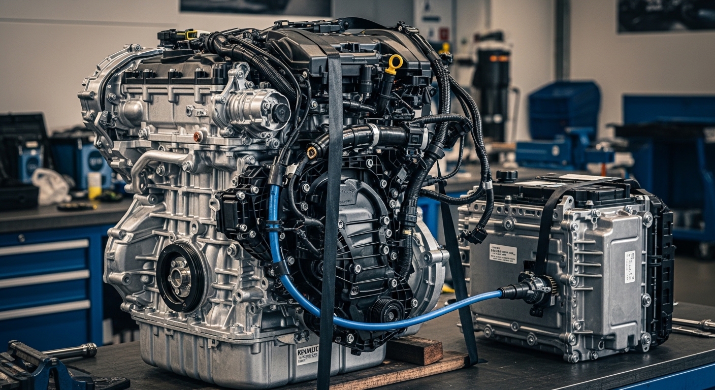 Illustration Horse H12: der Hybridmotor von Renault-Dacia mit 3,3 l/100 km, der ohne Erdöl fährt