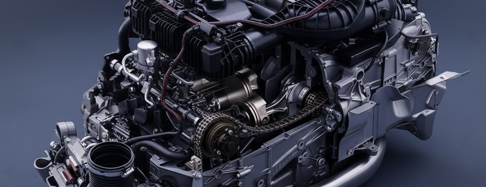 Illustration Porsche-Sechstaktmotor: eine Revolution, die den Verbrenner retten könnte