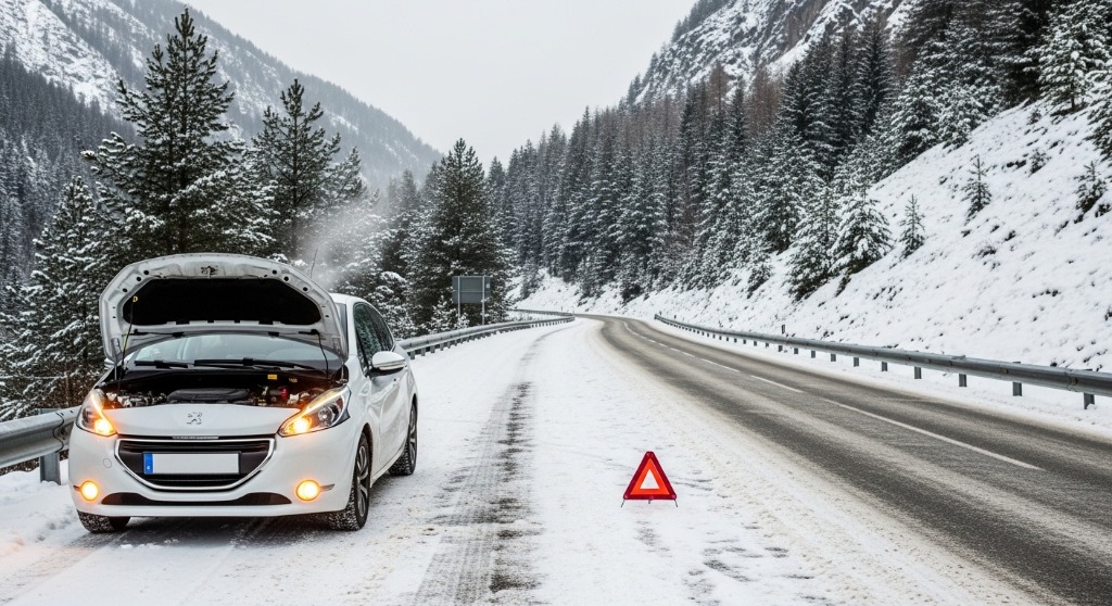 Illustration PureTech-Motor: der fatale Fehler vor der Abfahrt in den Skiurlaub (Express-Check in 2 Minuten)