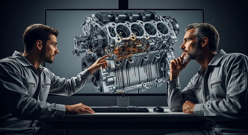 Illustration Benzinmotoren: Der Konstruktionsfehler, der Ihren Motorblock still zerstört