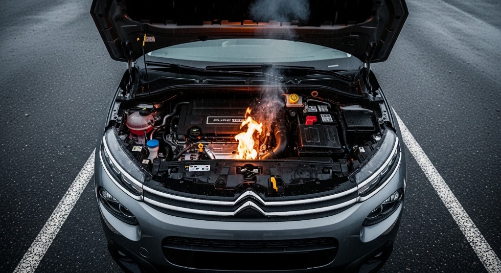 Illustration 68.000 PureTech zurückgerufen: der versteckte Mangel, der Ihren Motor in Flammen setzen kann