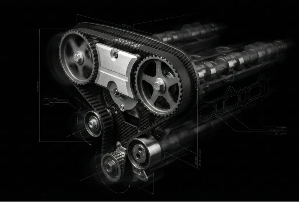 Technisches Detail des Motorsteuertriebs